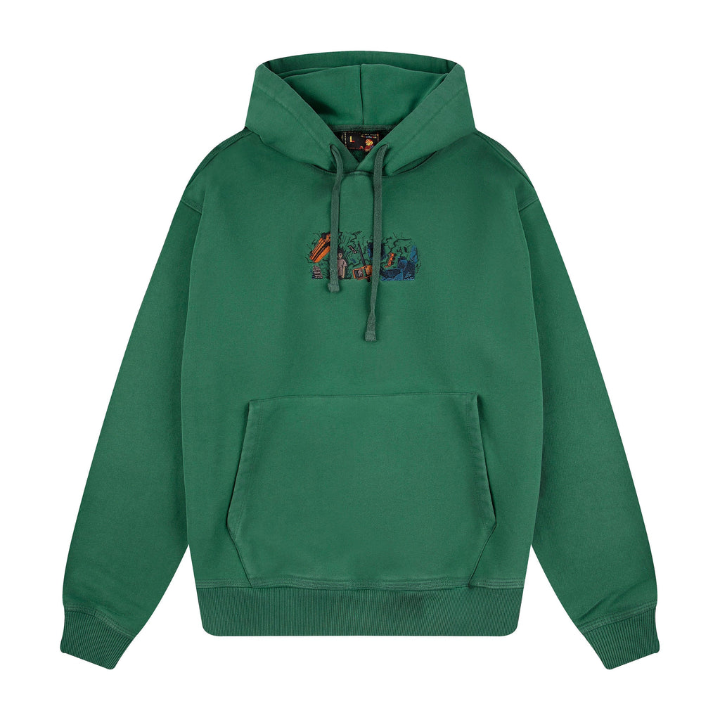 "super kid" Hoodie green