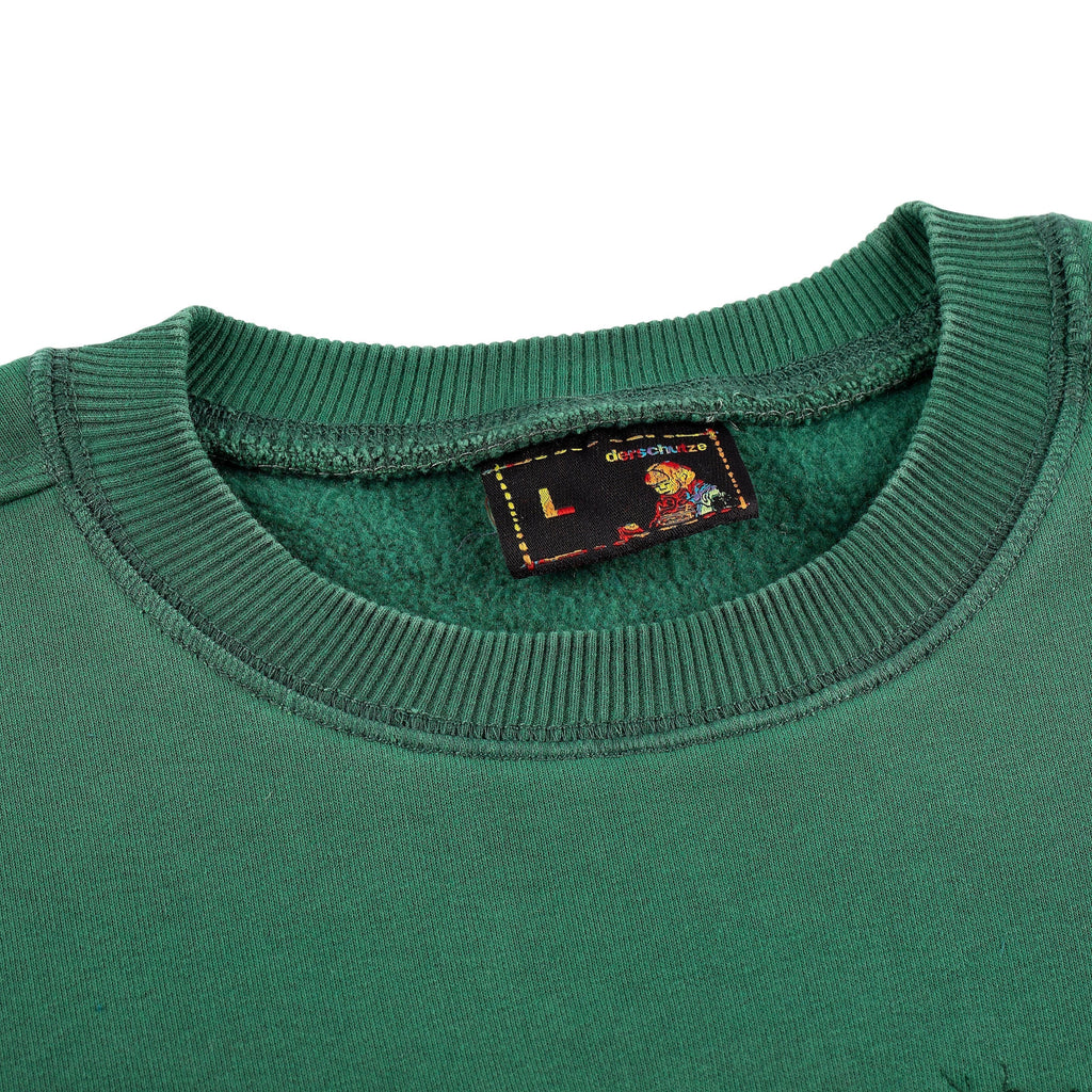 "super kid" crewneck green