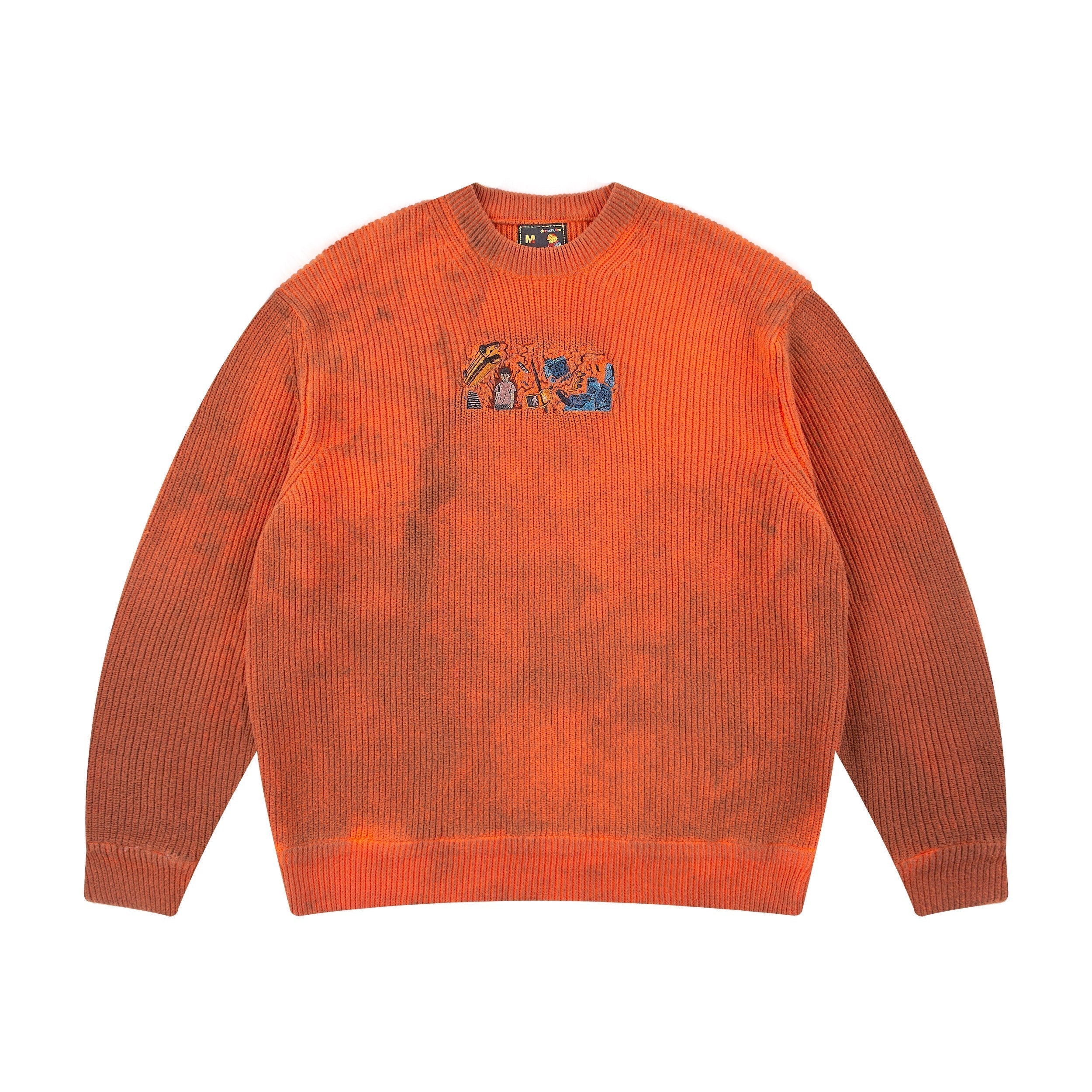 "super kid" heat reactive knit orange