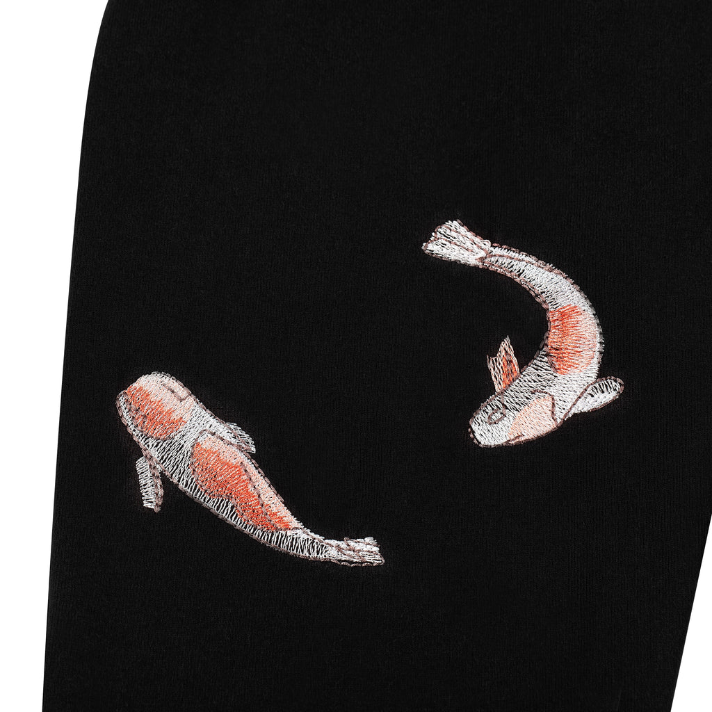 "koi fish" Long-sleeve black