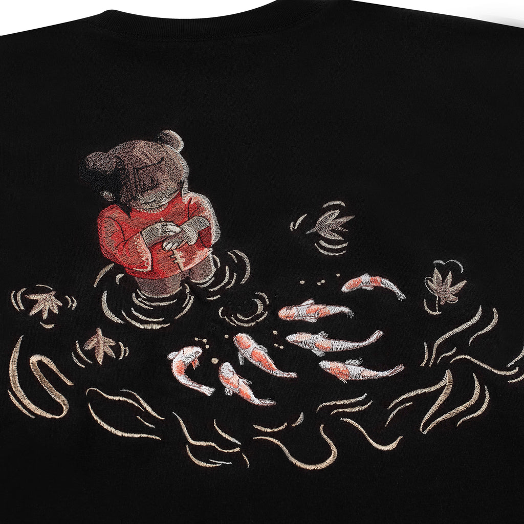 "koi fish" Long-sleeve black