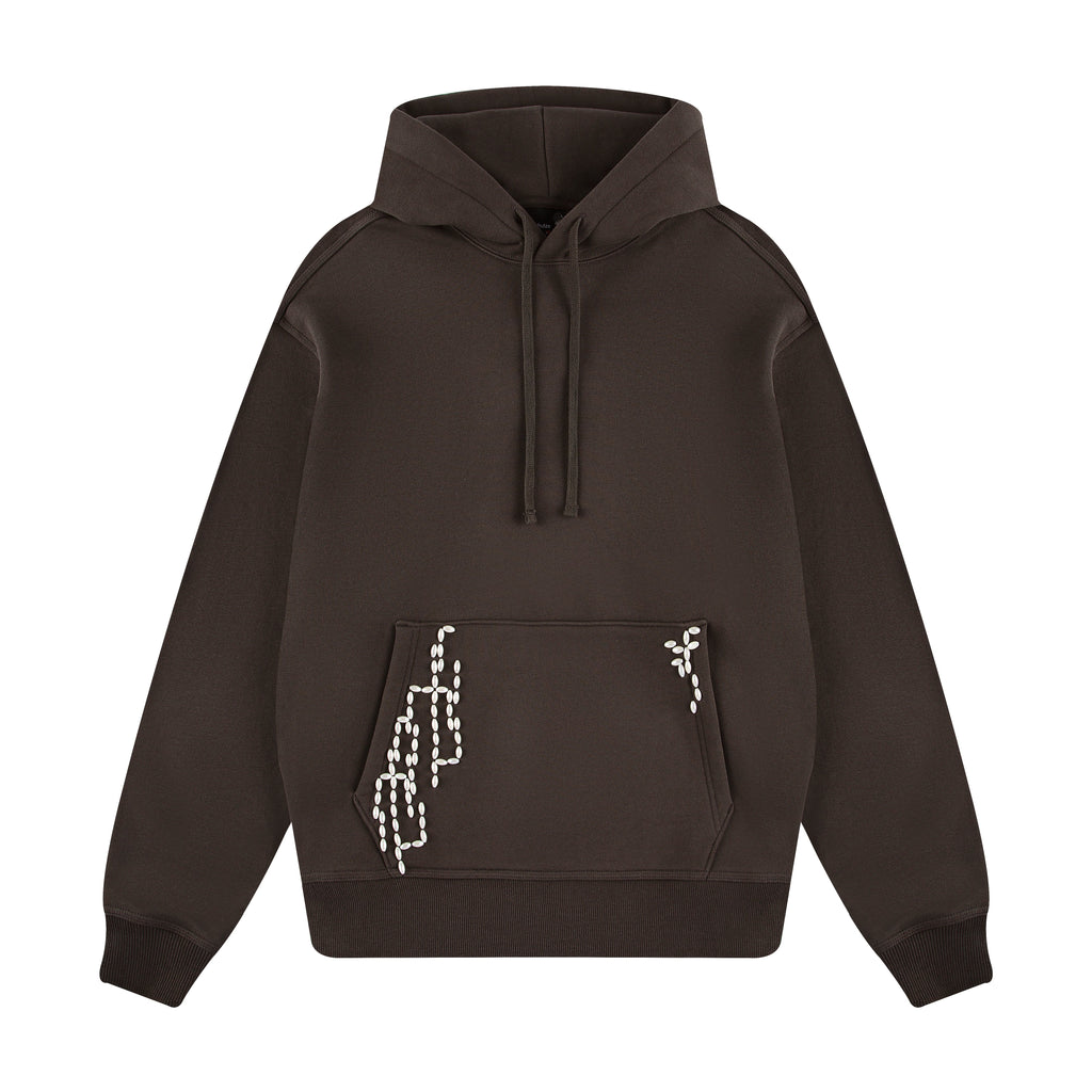 "awakening" Hoodie brown