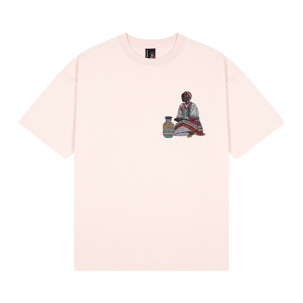 "mosaic" T Shirt powder pink