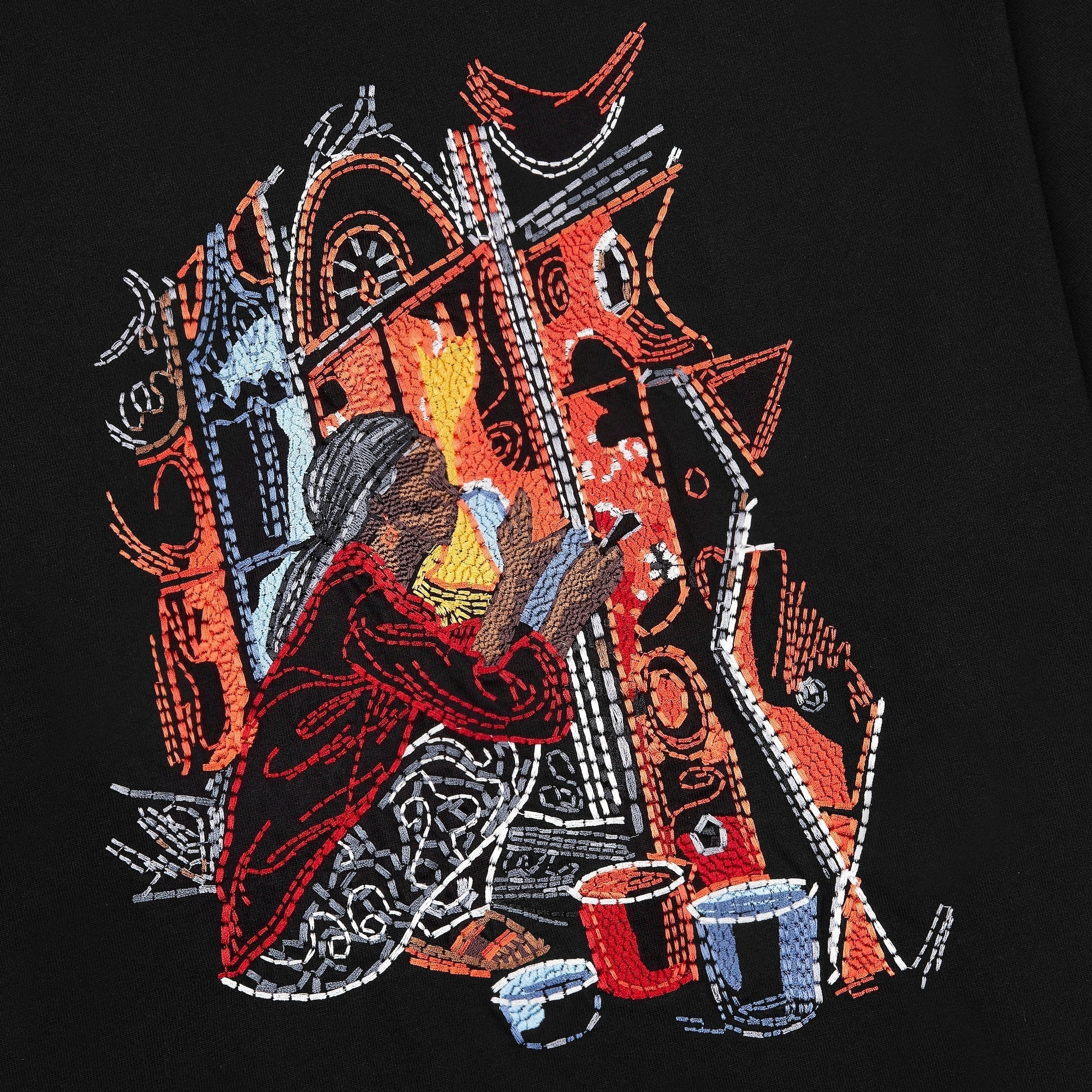 "mosaic" T Shirt black 01