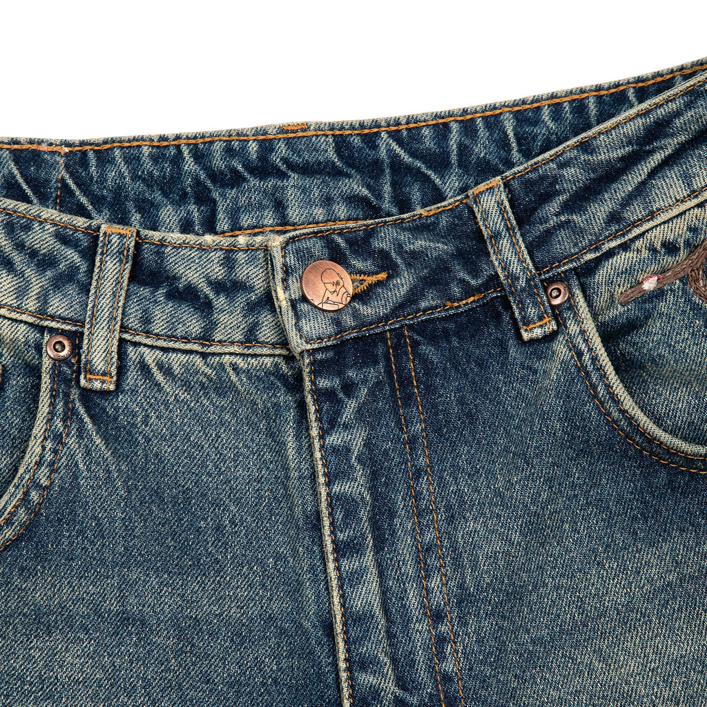 "sashiko v2" patchwork denim blue