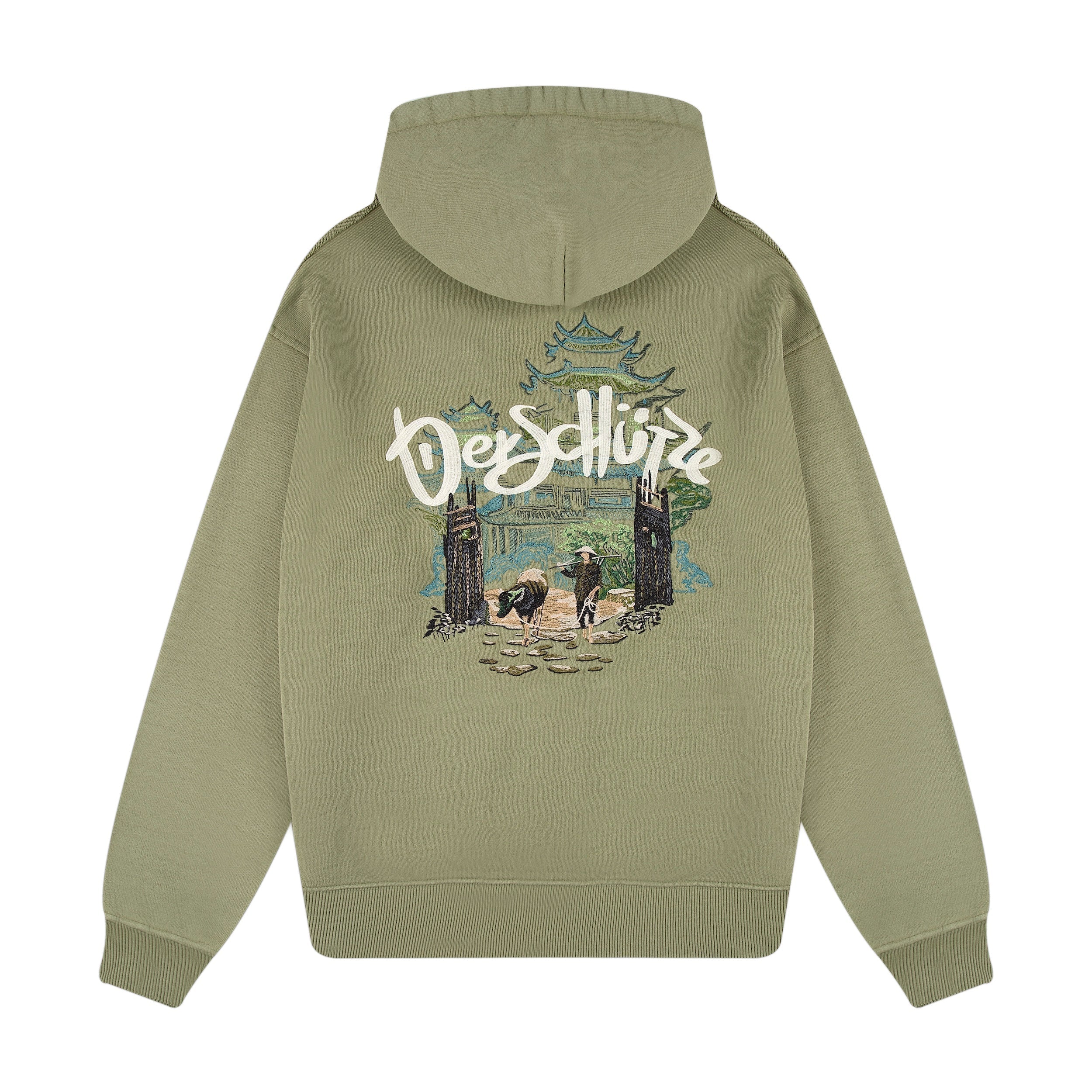 "lotus" Zip Up green