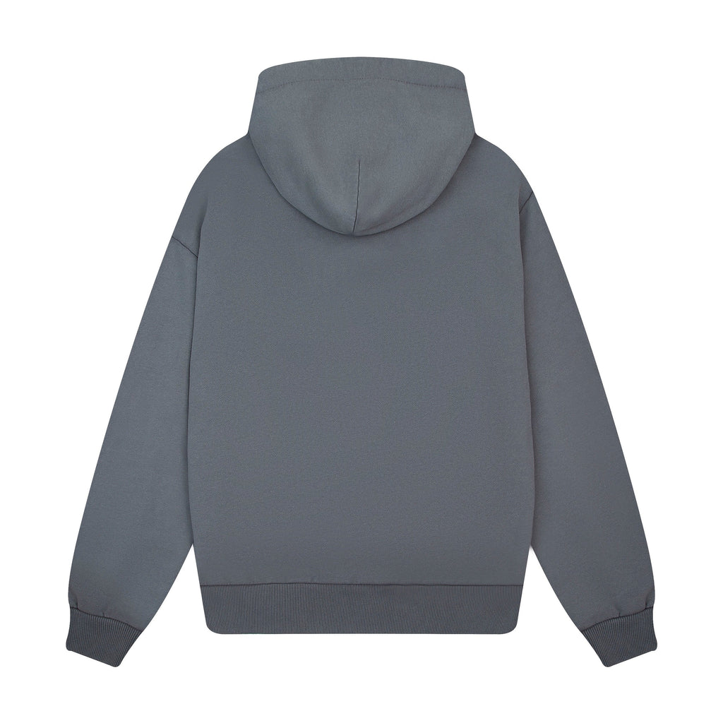 "sashiko" Hoodie grey