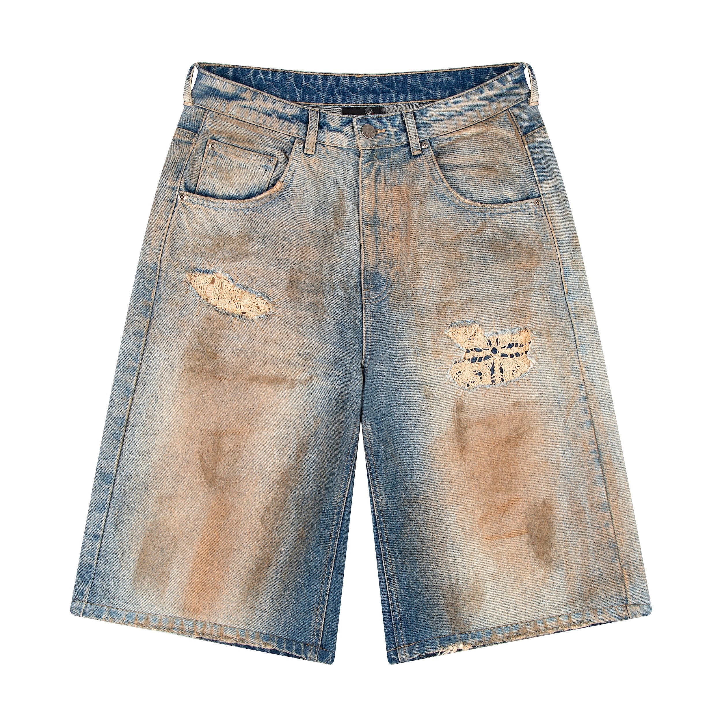 "lotus" Jorts mud wash