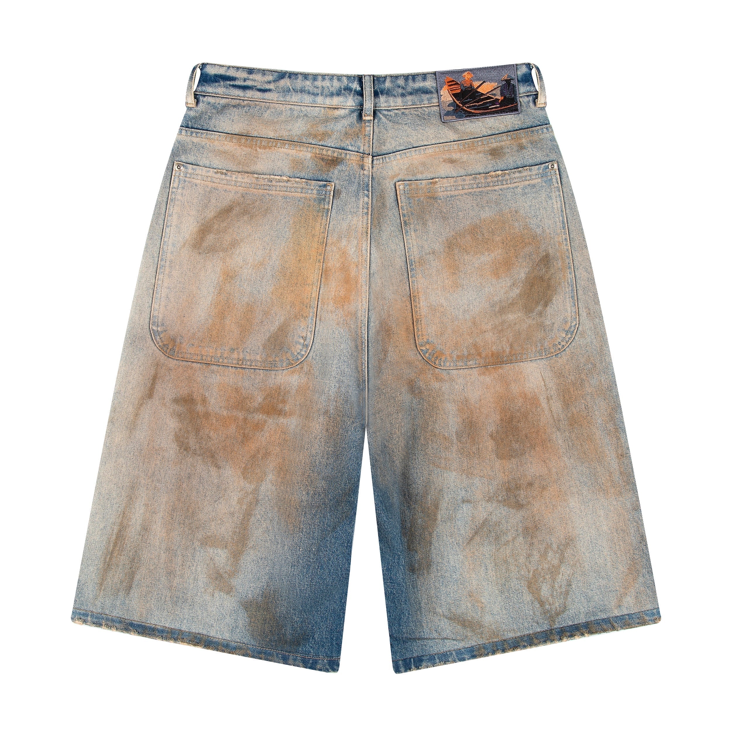 "lotus" Jorts mud wash