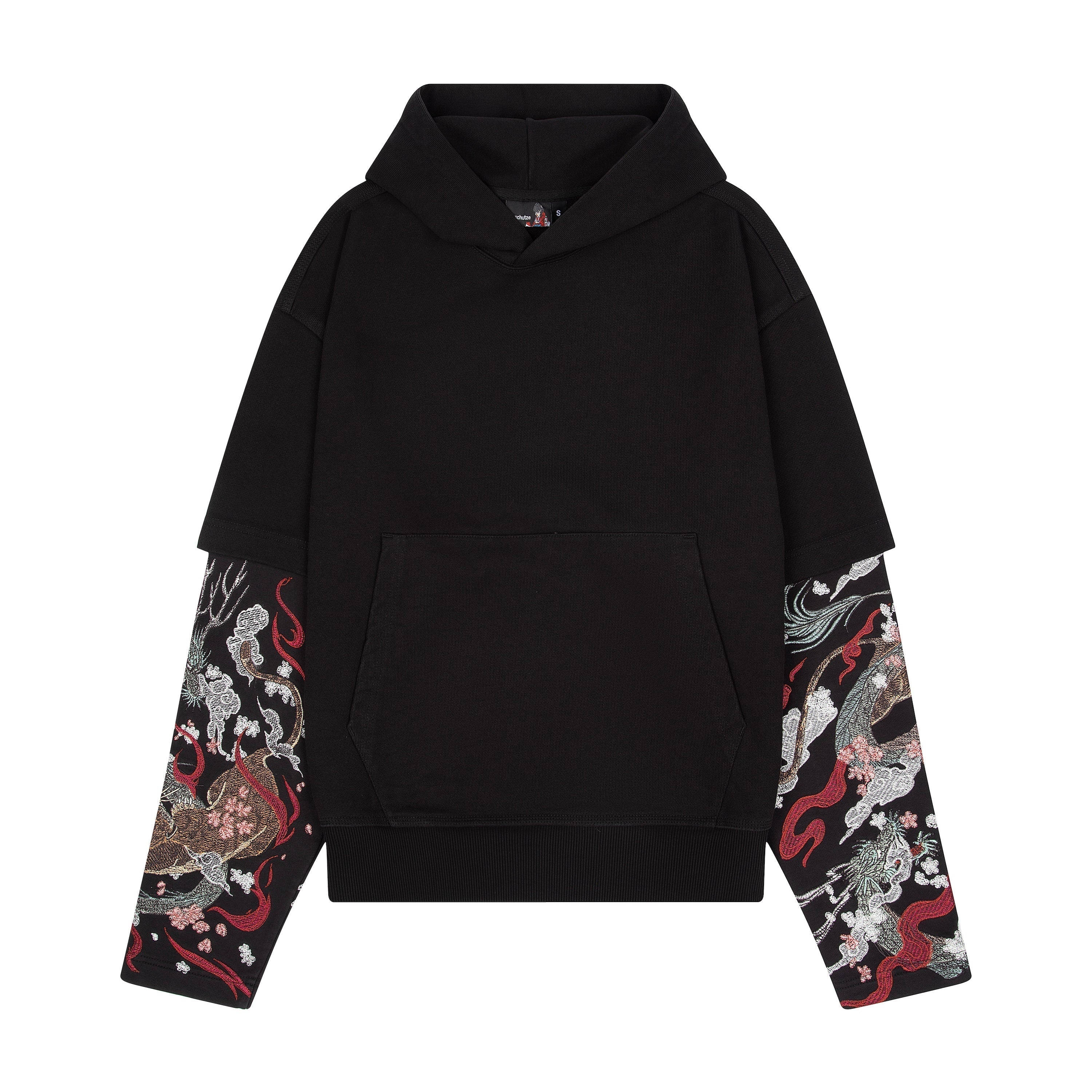 "yakuza" double sleeve Hoodie