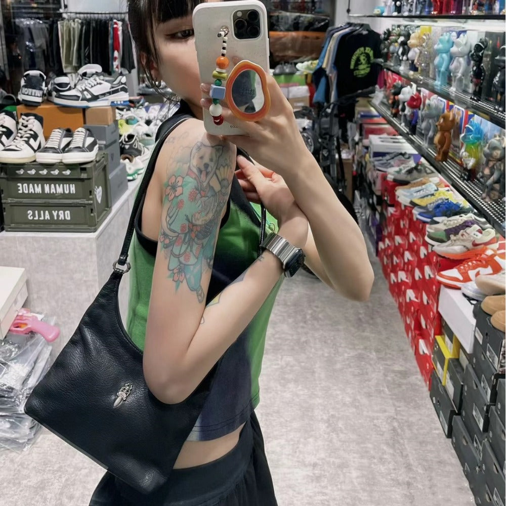 Chrome Heart Leather Bag Fashion Sword