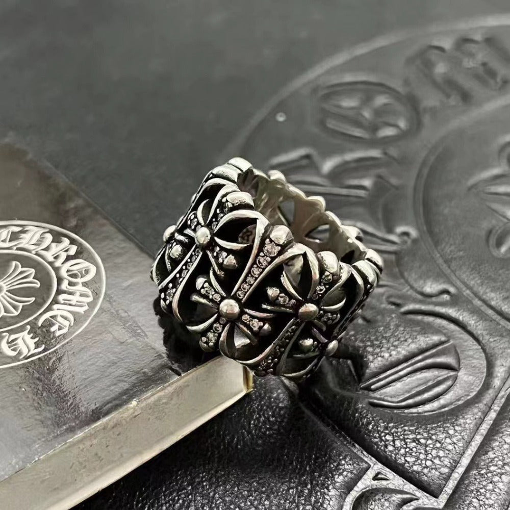 Chrome Heart Ring Vintage Medieval