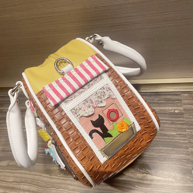 Chrome Heart Leather Bag Handbag Crossbody Bag