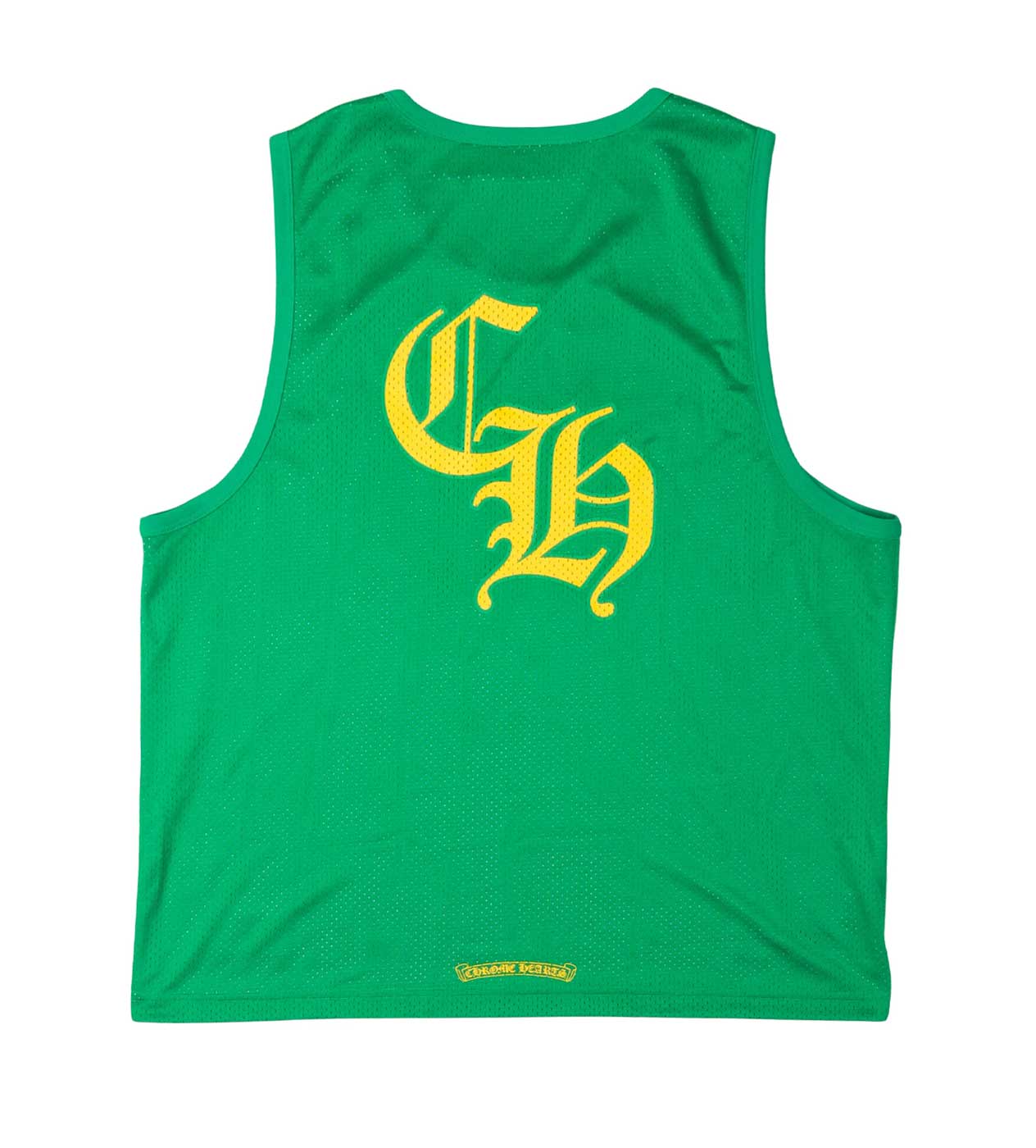 Chrome Hearts Green Reversible Mesh Basketball Jersey