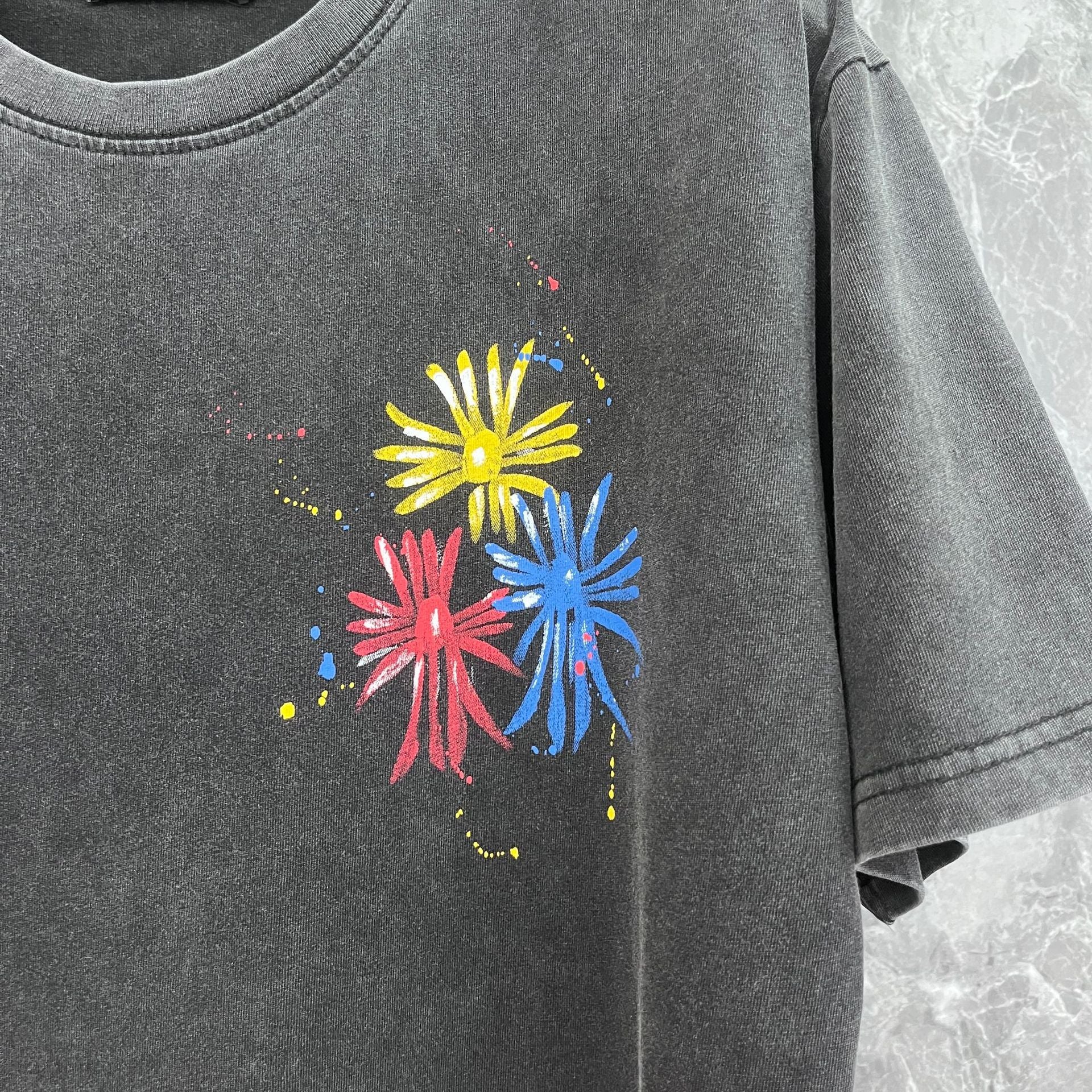 CHH Chrome Heart T Shirts Croix Summer Trend Brand Short Sleeve Street