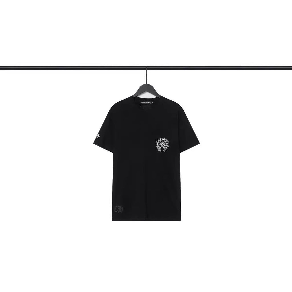 CHH Chrome Heart T Shirts Sanskrit Color Printing Loose Casual Versatile Crew Neck Short Sleeve T-Shirt