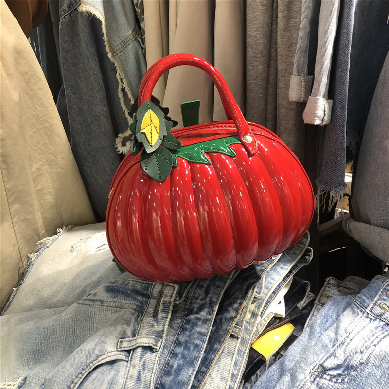 Chrome Heart Leather Bag Pumpkin Bag Styling