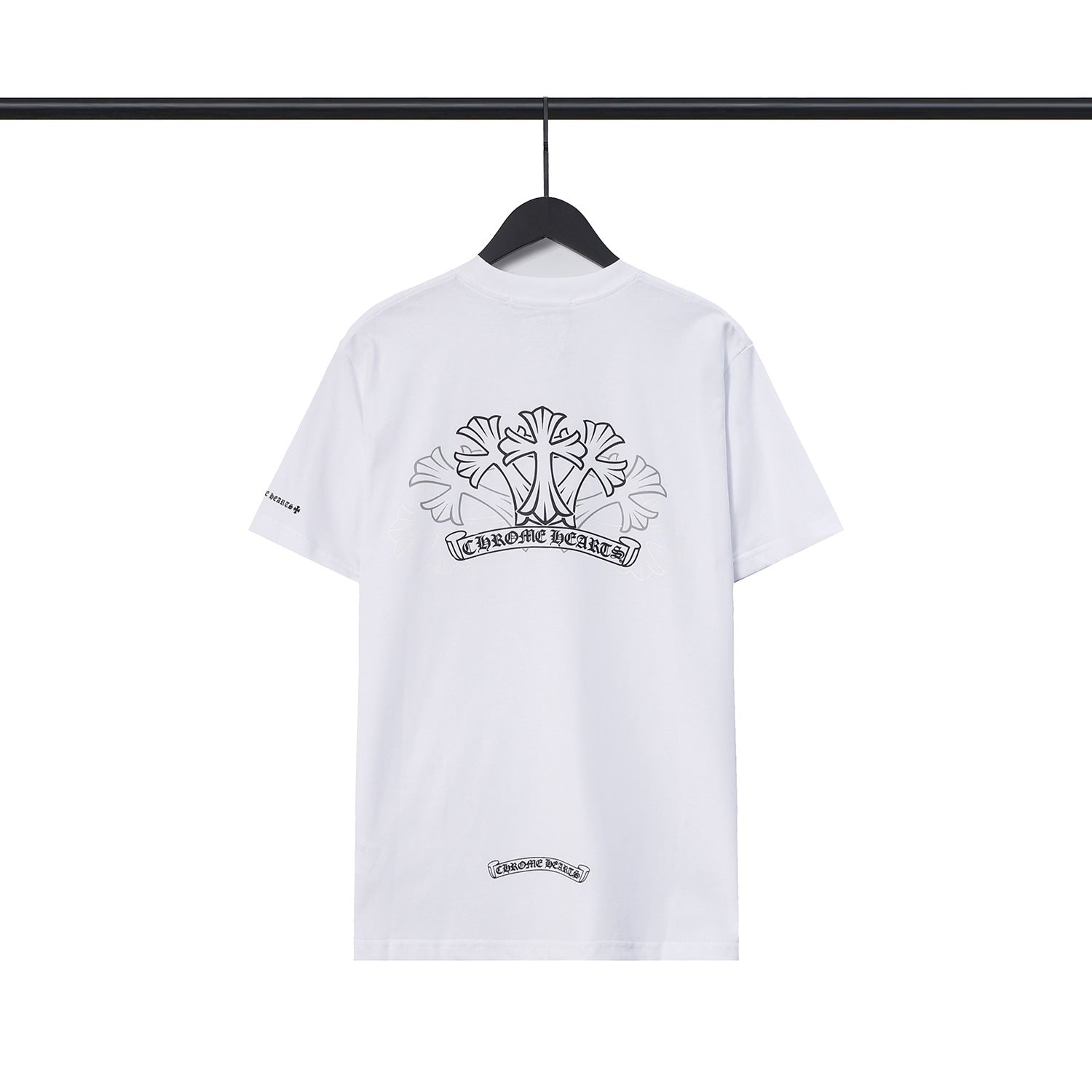 CHH Chrome Heart T Shirts Sanskrit Color Printing Loose Casual Crew Neck Short Sleeve T-Shirt