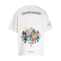 CHH Chrome Heart T Shirts Colorful Cross Flower Arm Short Sleeve
