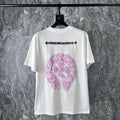 CHH Chrome Heart T Shirts Chrome Hearts Pink Sanskrit Short Sleeve T-Shirt