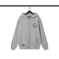 Chrome Heart Hoodie Crowe Hooded Sweater Cardigan Zip Long Sleeve Jacket
