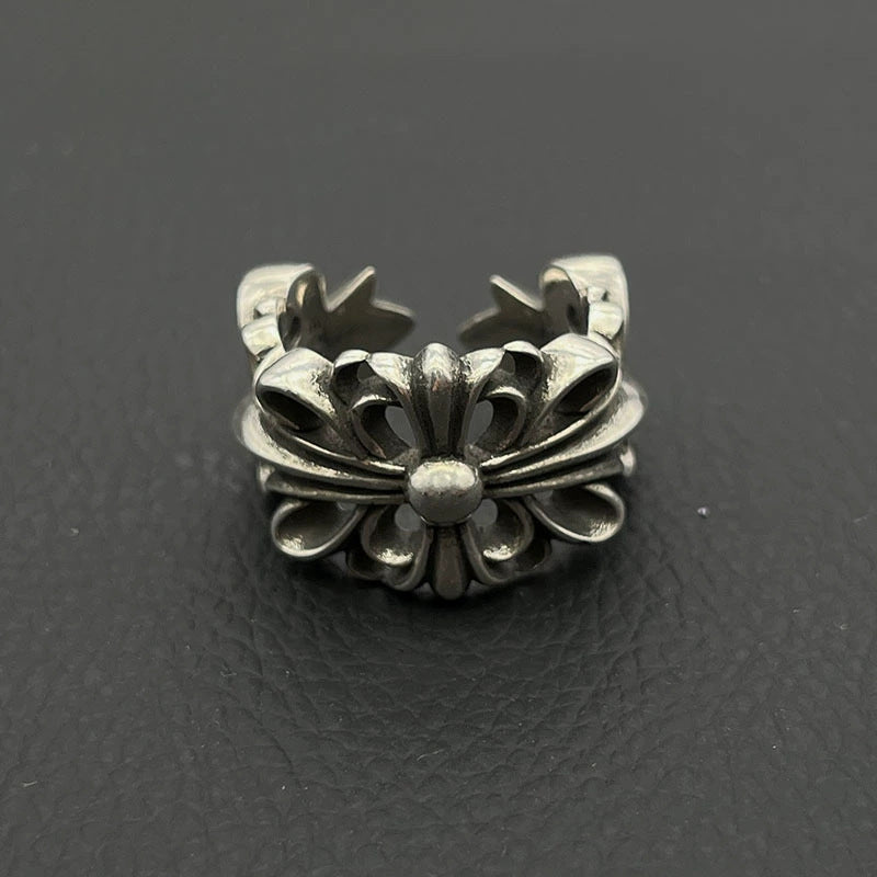 Chrome Heart Ring Vintage Cross