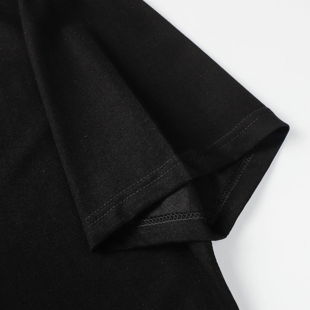 CHH Chrome Heart T Shirts Sanskrit horseshoe print lapel polo shirt versatile short sleeve