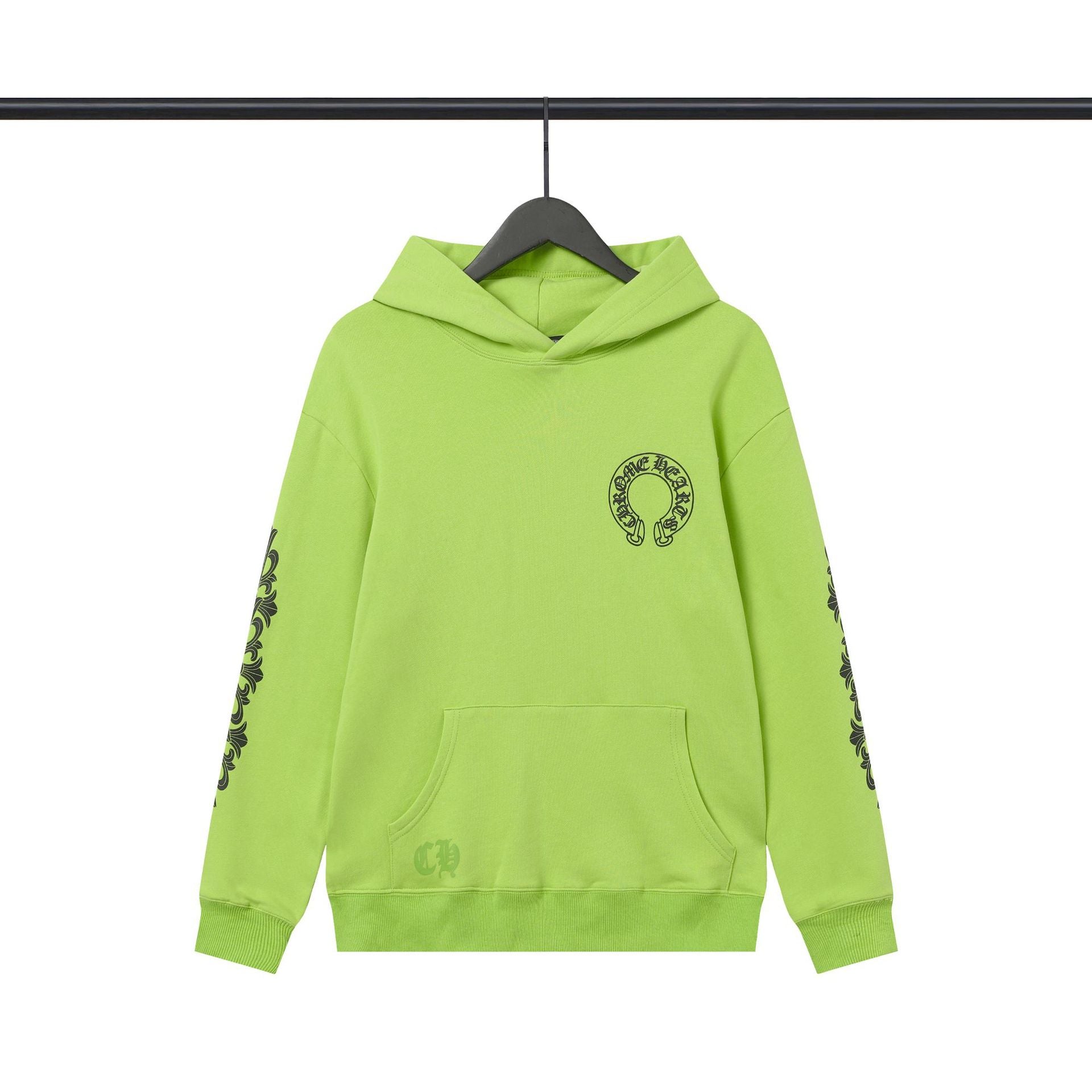 Chrome Heart Hoodie Chrome Hearts Casual Print Casual Hooded Sweater