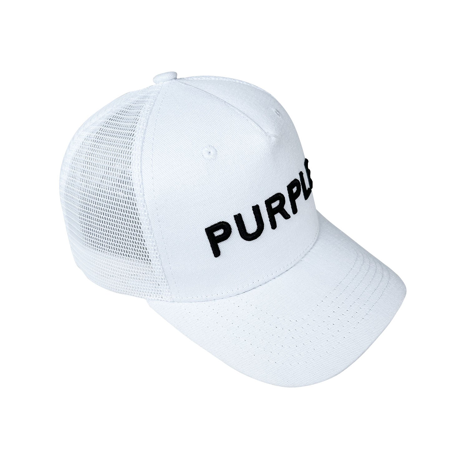 Purple Hat  Mesh Stitching Embroidery PB003#