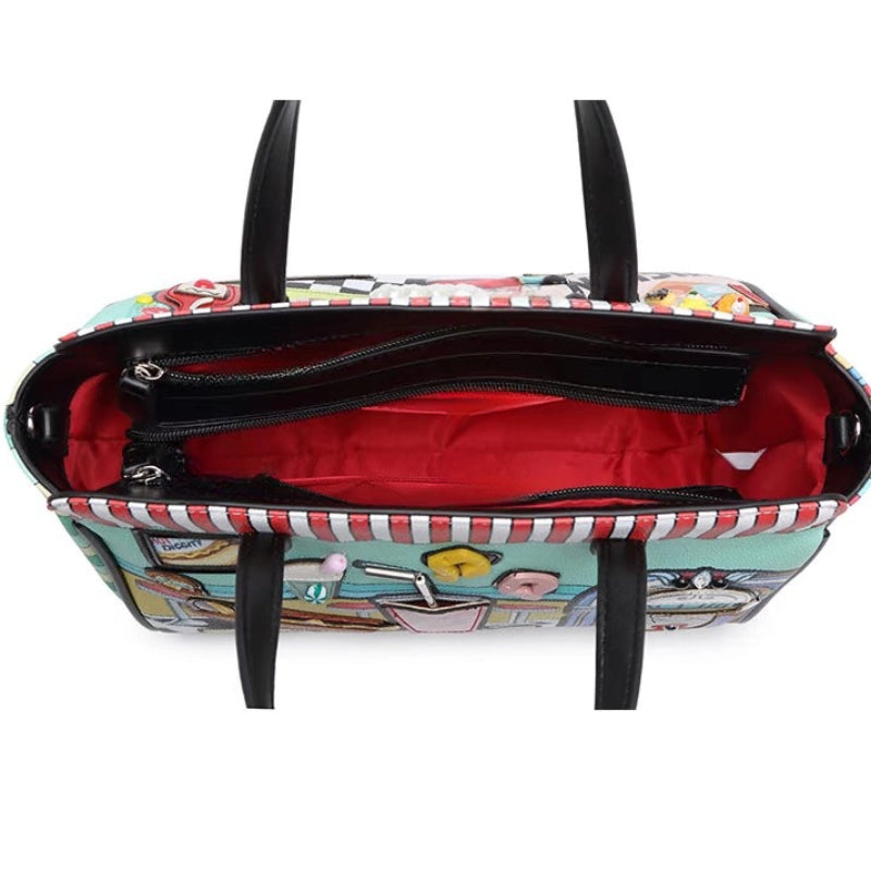 Chrome Heart Leather Bag Heavy Industry Handmade Embroidered Bag Shoulder Crossbody Bag