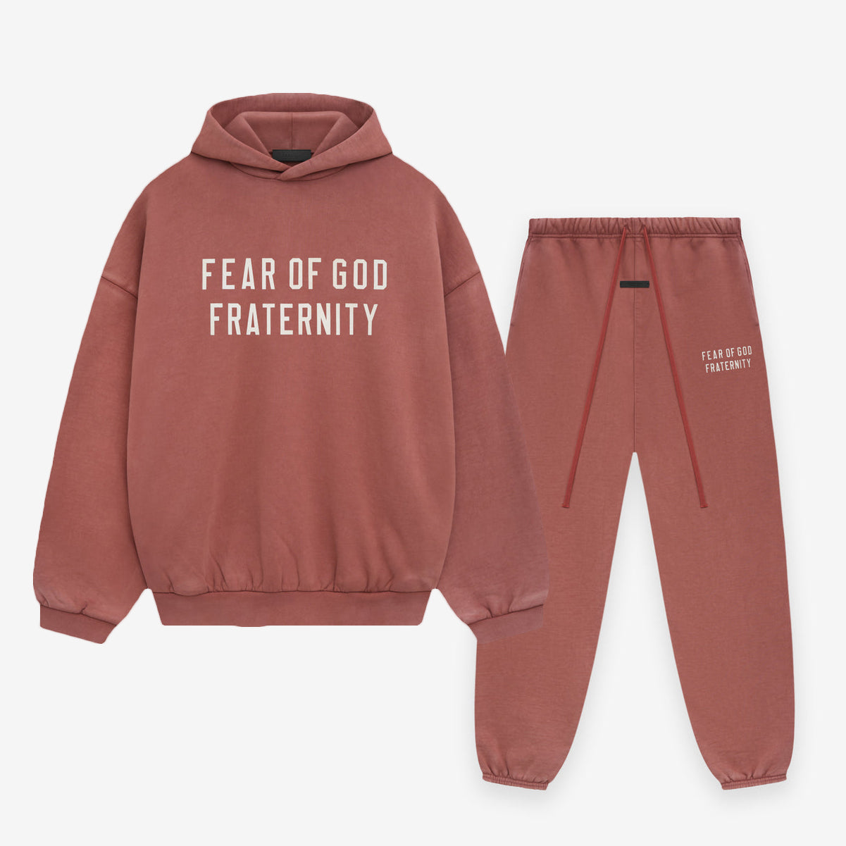 FW24 Fraternity Heavy Hoodie / Pants / Set - Coral