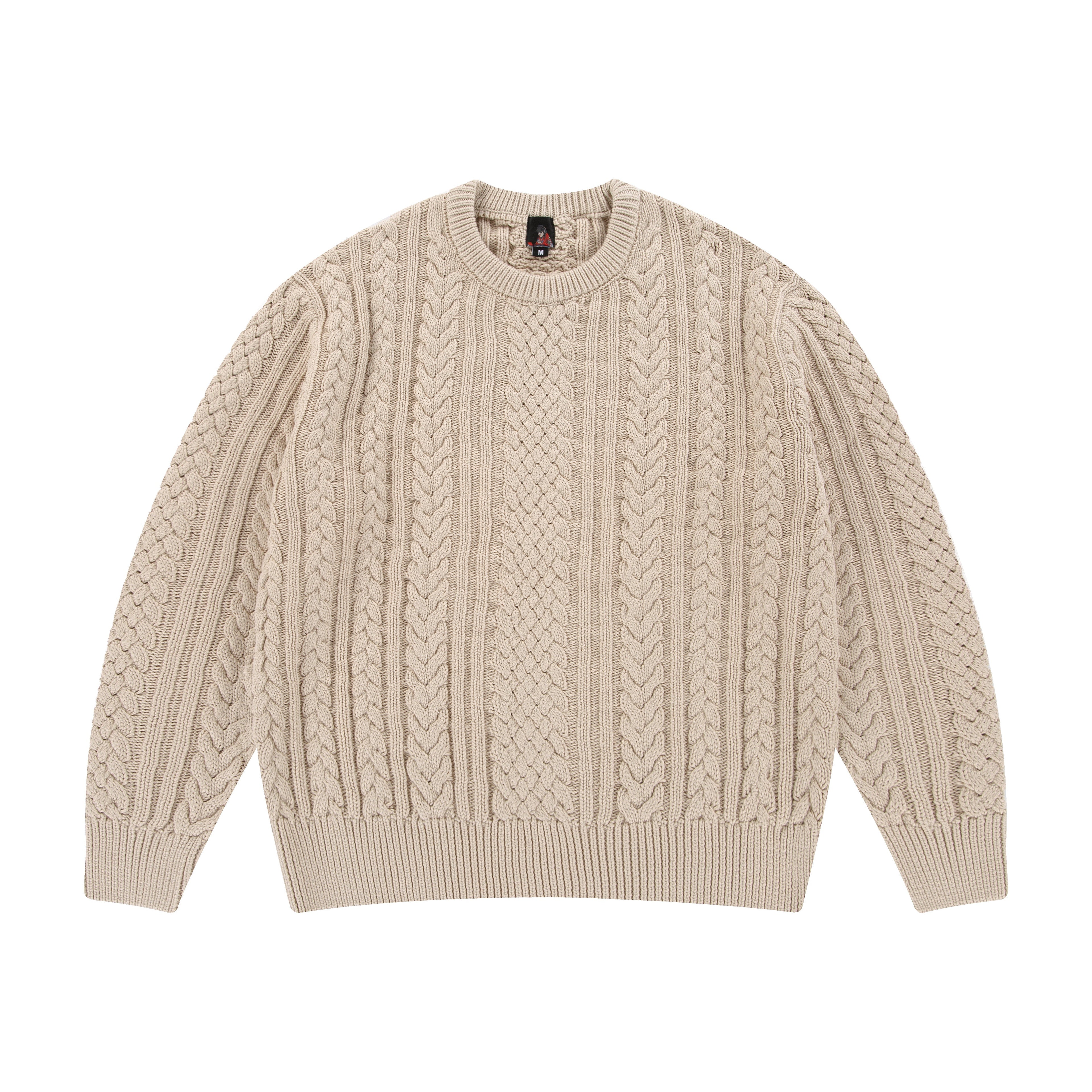 "Jazz" cable knit beige